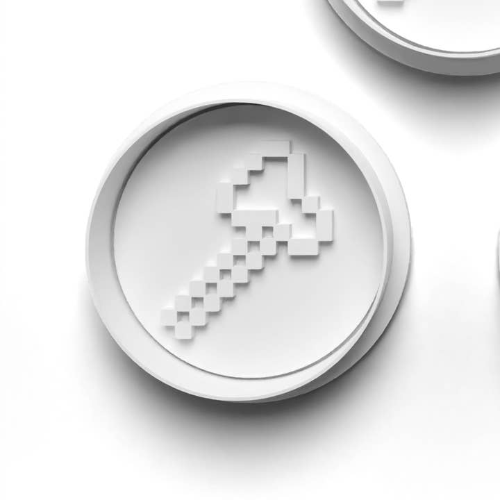 'Pixel Tools' B Cookie Cutter and Stamp for Fond'Cryptid Jackalope Creature' Cookie Cutter and Embosser Stamp: ABC for wholesale by Forever Springtime