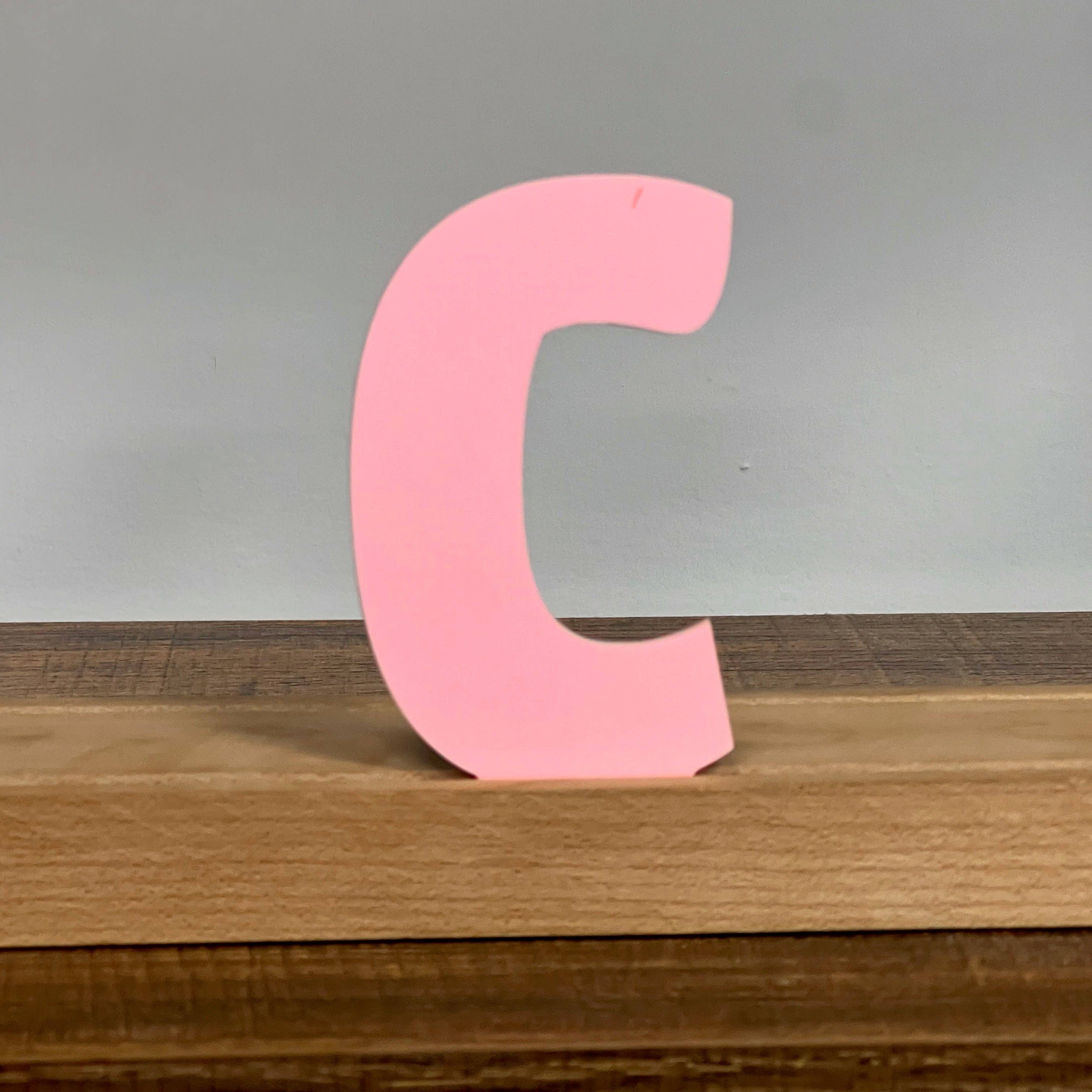 Artifacture - Wholesale Sign - Kryliq Individual Letters: 3" Craftsman Style- Matte Pastel Pink4