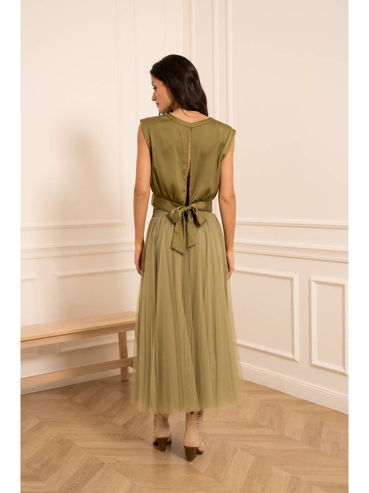 CHOKLATE PARIS - Vente Jupe – femme - Jupe longue Aria en tulle SS26 colors - CK0807747