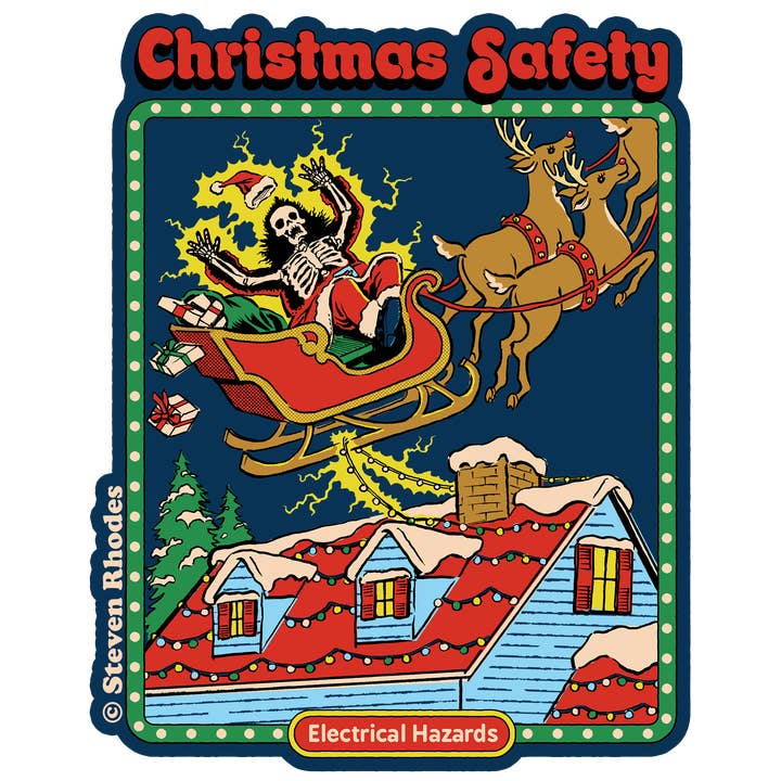 Steven Rhodes - Christmas Safety Sticker for wholesale by Hybris Production AB