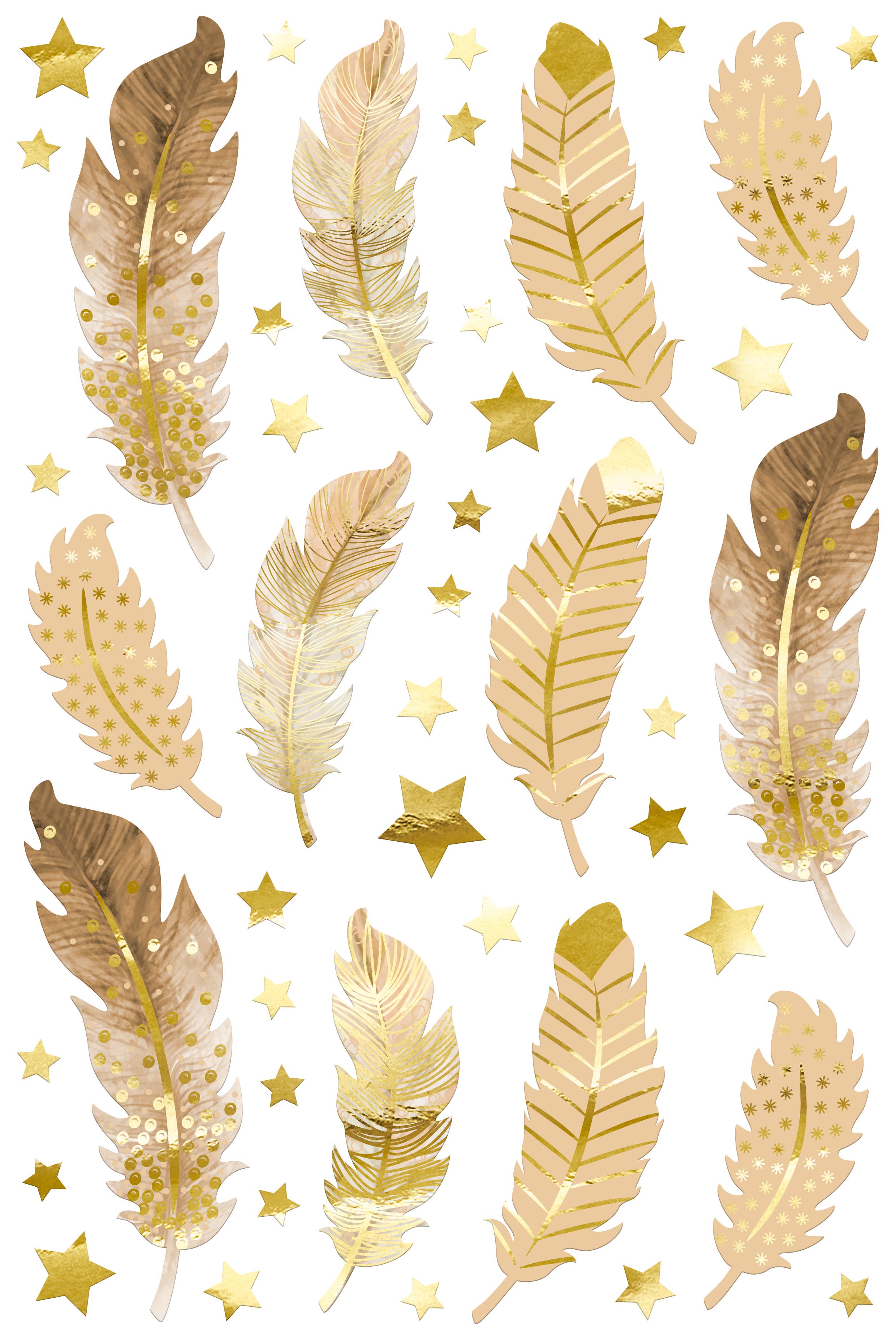 URSUS® / Buntpapierfabrik Ludwig Bähr GmbH & Co. KG - Wholesale Gift Box - “Feathers” gift box set, cream/gold5