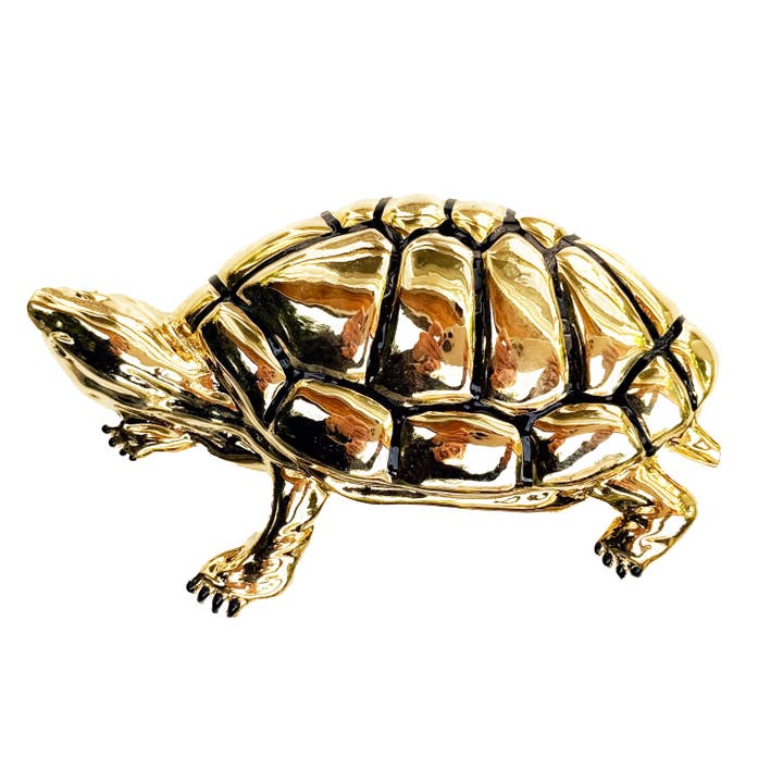 Fivela de Cinto de Tartaruga em Ouro por atacado de Hartman & Rose