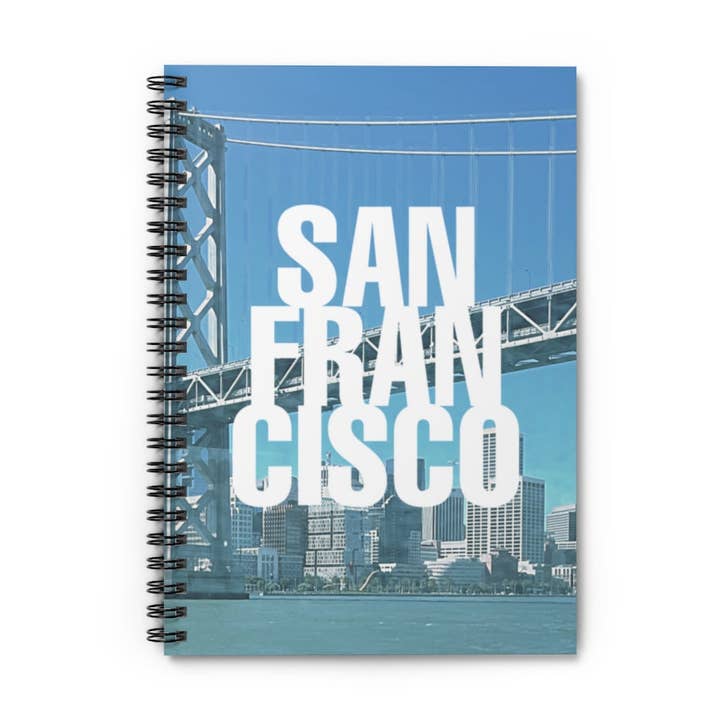 The San Francisco - In the City - Spiral Notebook - Ruled Line Journal for wholesale by Modern Design Paper Co.