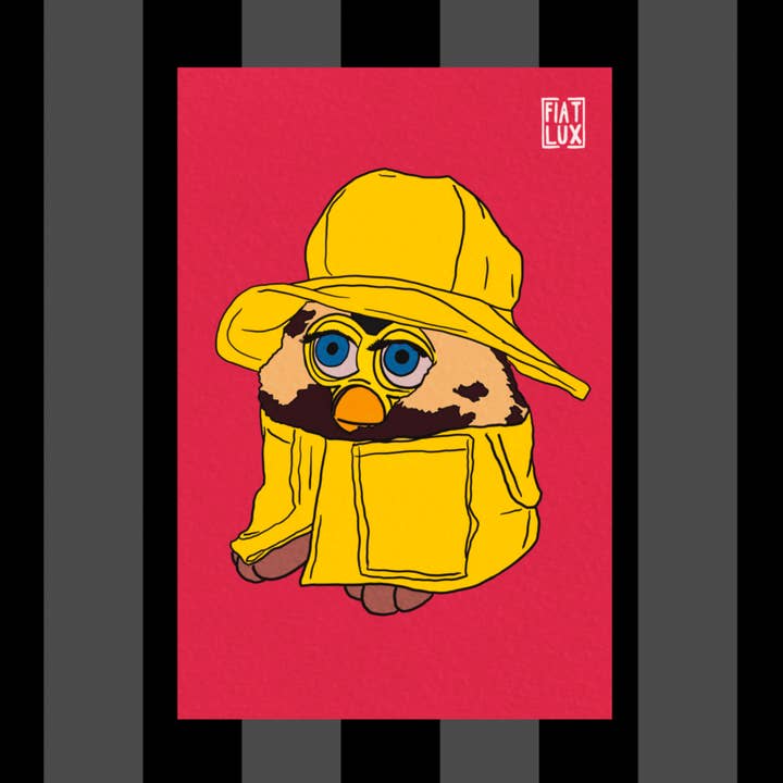Fiat Lux Illustration – Großhandel Kunstdruck – Cursed Furbies - Furby 1998 4x6 Kunstdruck