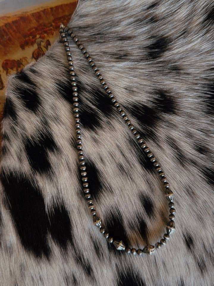 #083 Sterling Silver with Bi-cone Beads for wholesale by Z Bars Jewelry