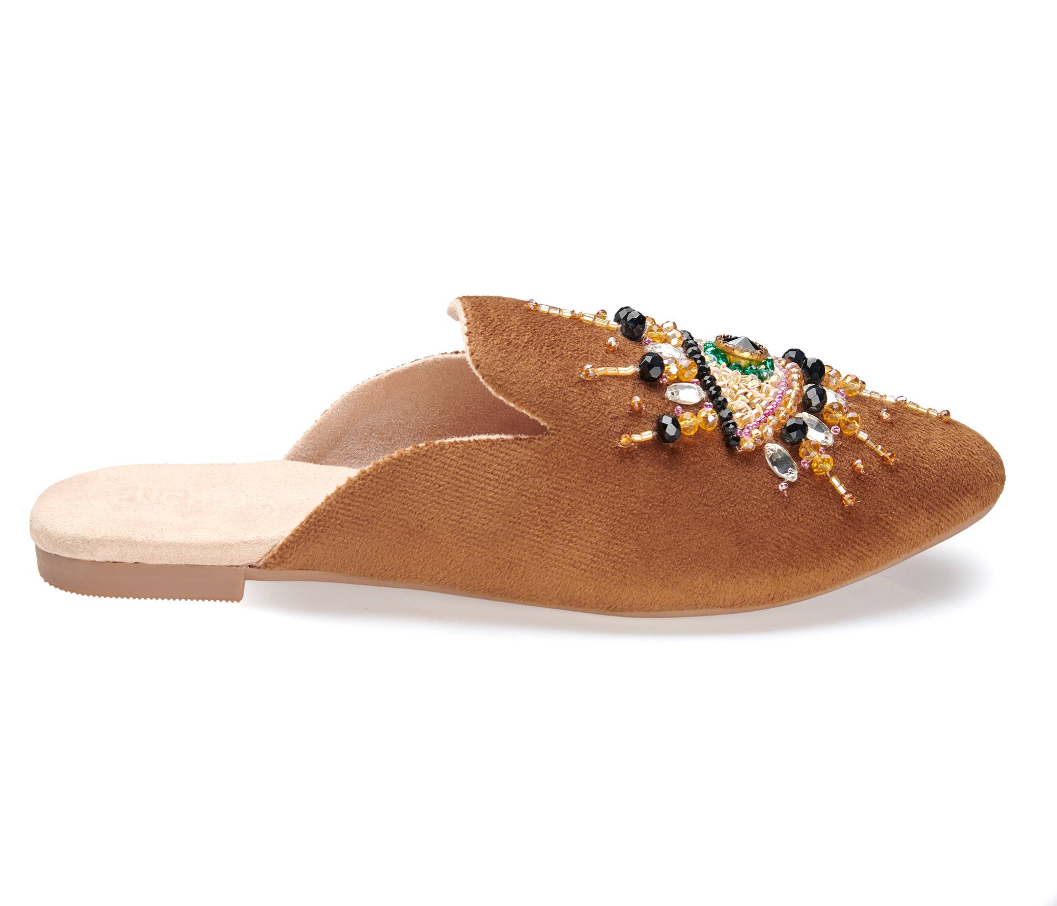 Fuchsia - Wholesale Mules - Women's - Pointed Toe Artisanal Good Eye Gold Women's Mule Embroidery5