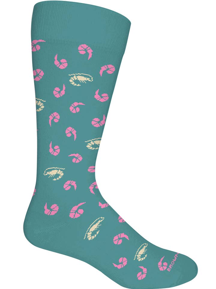 Brown Dog - Wholesale Socks - Men's - Prawn (Shrimp) Socks1