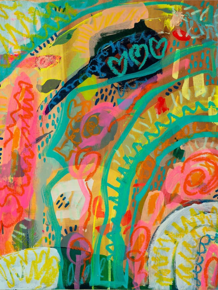 Kunstdruck "Neon Love" für den Großhandel von Art by Ashley Reynolds