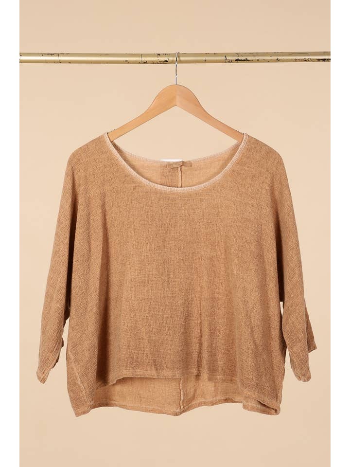 la maison des fibres naturelles - Wholesale T-shirt – women's - TOP 3791 90% COTTON 10% LINEN26