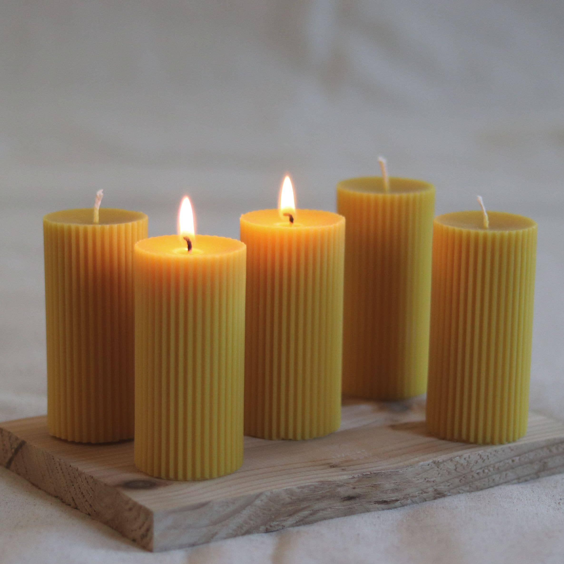 Five Bees Yard – wholesale Pillar candle – Stripped Pillar Candle | Long Burn Candle | Scandinavian3