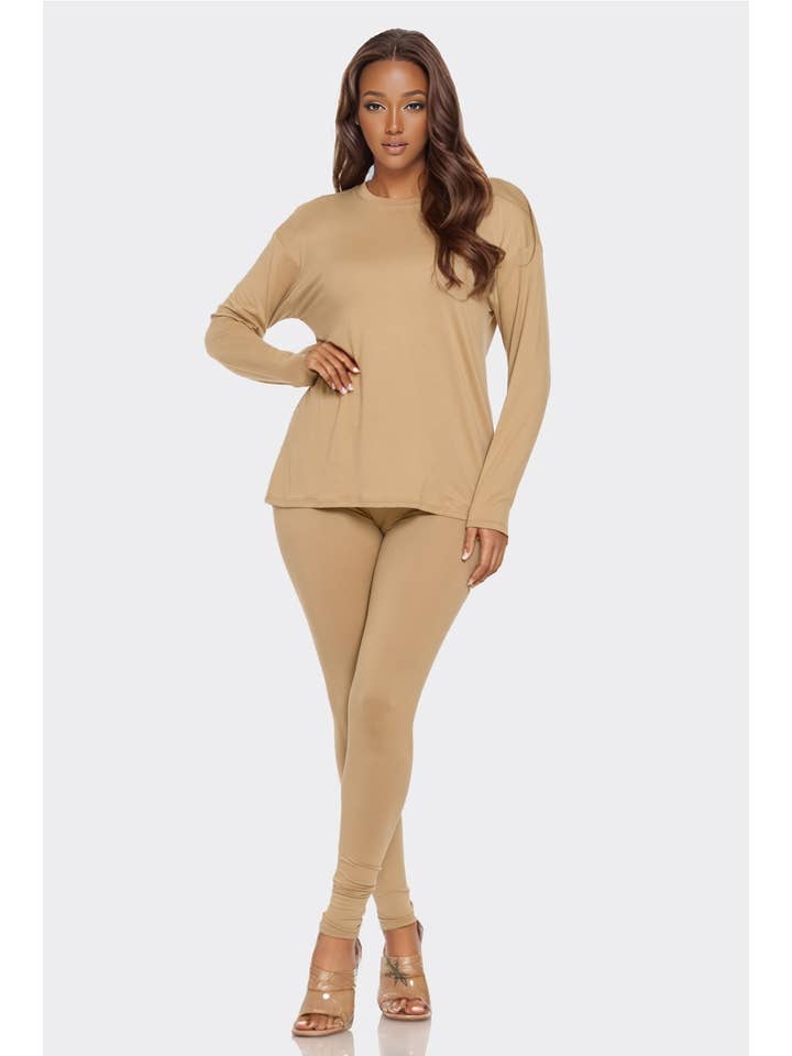 J2 FASHION - Wholesale Top & Pant Set (NOT Loungewear) - Women's - Long Sleeve Top and Leggings Set1