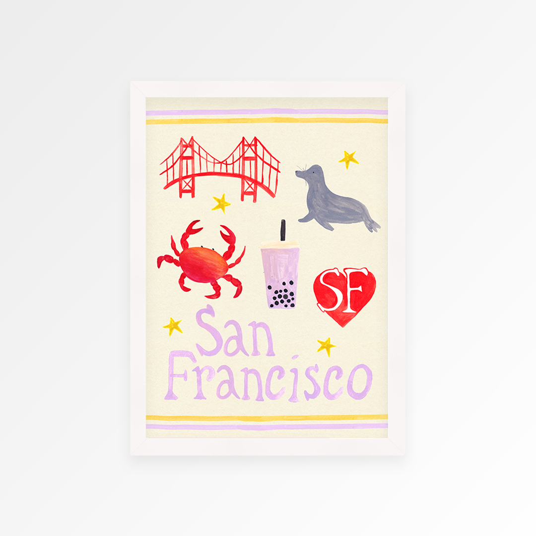Proper Good – wholesale Art print – San Francisco Trinket Hand Painted Print2