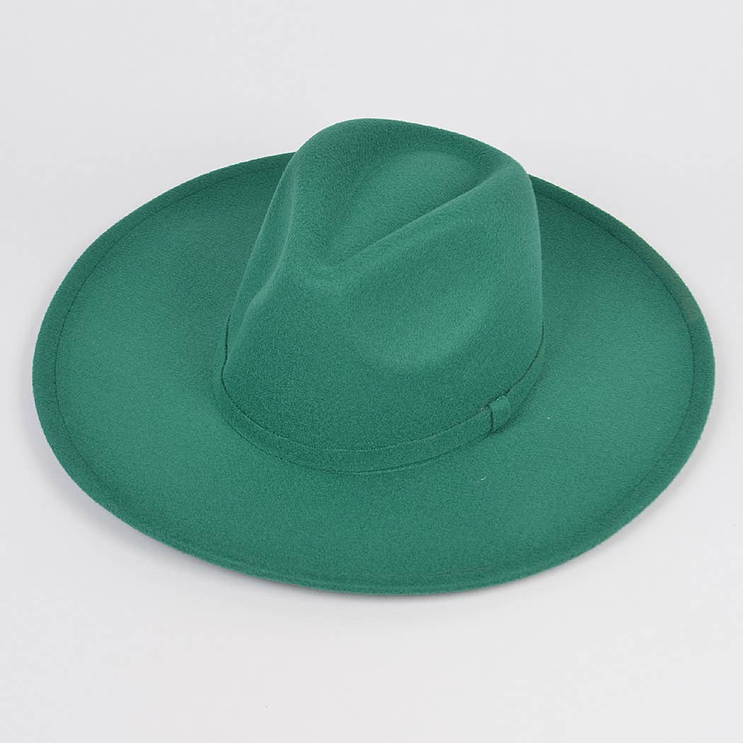 3AM BY H&D ACCESSORIES - Wholesale Fedora - Women's -  Faux Wool Leo Band Fedora Hat3