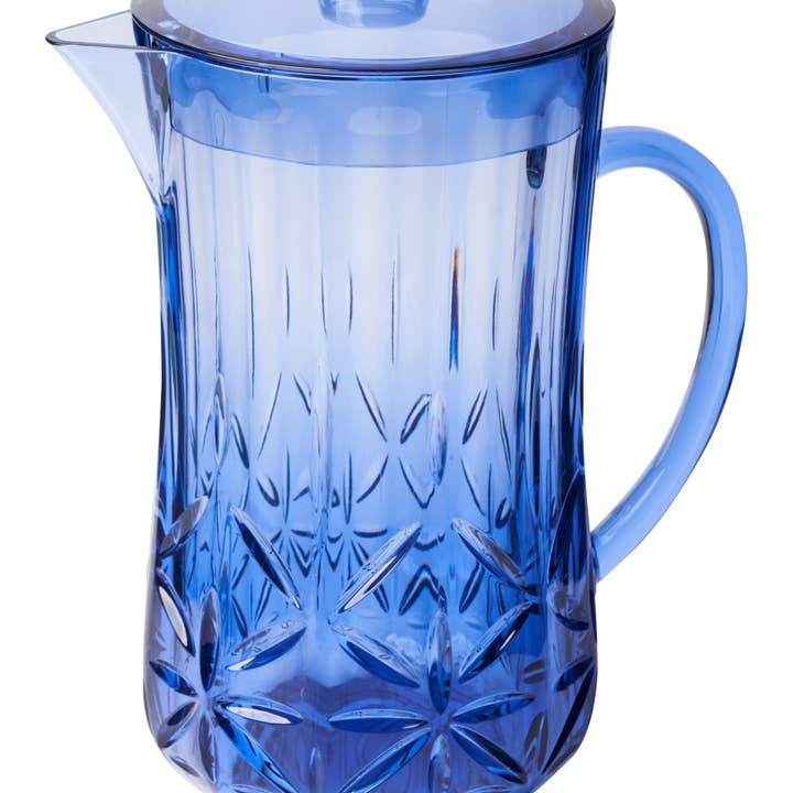 Kit complet de vaisselle de plein air classique bleu cobalt en gros pour la vente par Sophistiplate