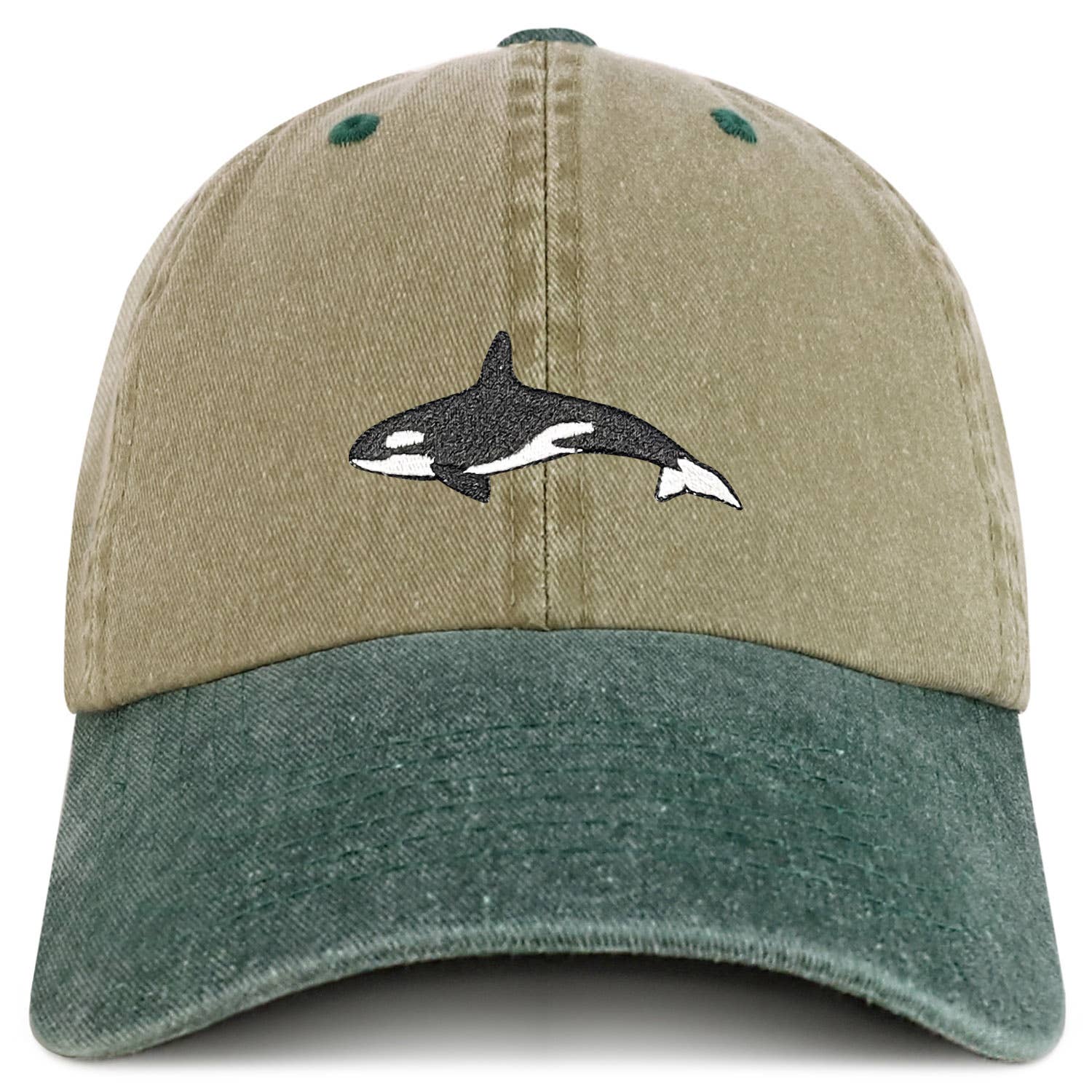 Trendy Apparel Shop - Vendita all'ingrosso Cappellino da baseball - Unisex - Cappello in Cotone 100% Tinto in Pigmento Ricamato con Orca Assassina4