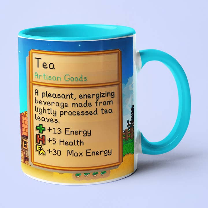 Stardew Valley Te-statistik Gårdsälskarens temugg för wholesale av BearCrafts