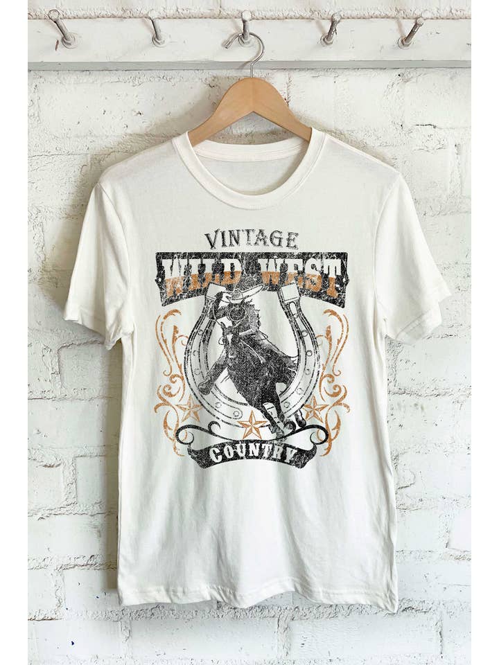 Rustee Clothing - Wholesale Screen Printed T-Shirt - Women's - Wild West4