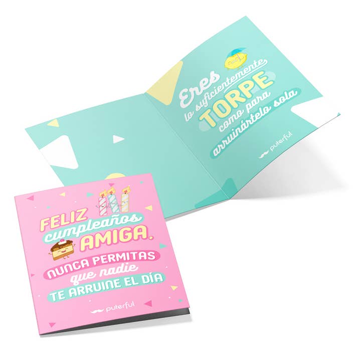 Karte – Herzlichen Glückwunsch zum Geburtstag, Freundin für den Großhandel von Puterful