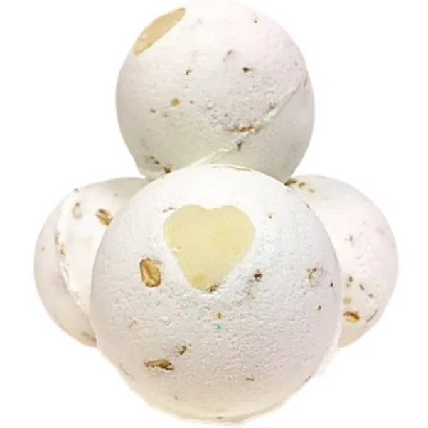 Oatmeal Olive Oil Bath Bomb for wholesale by Georgia Soap Company
