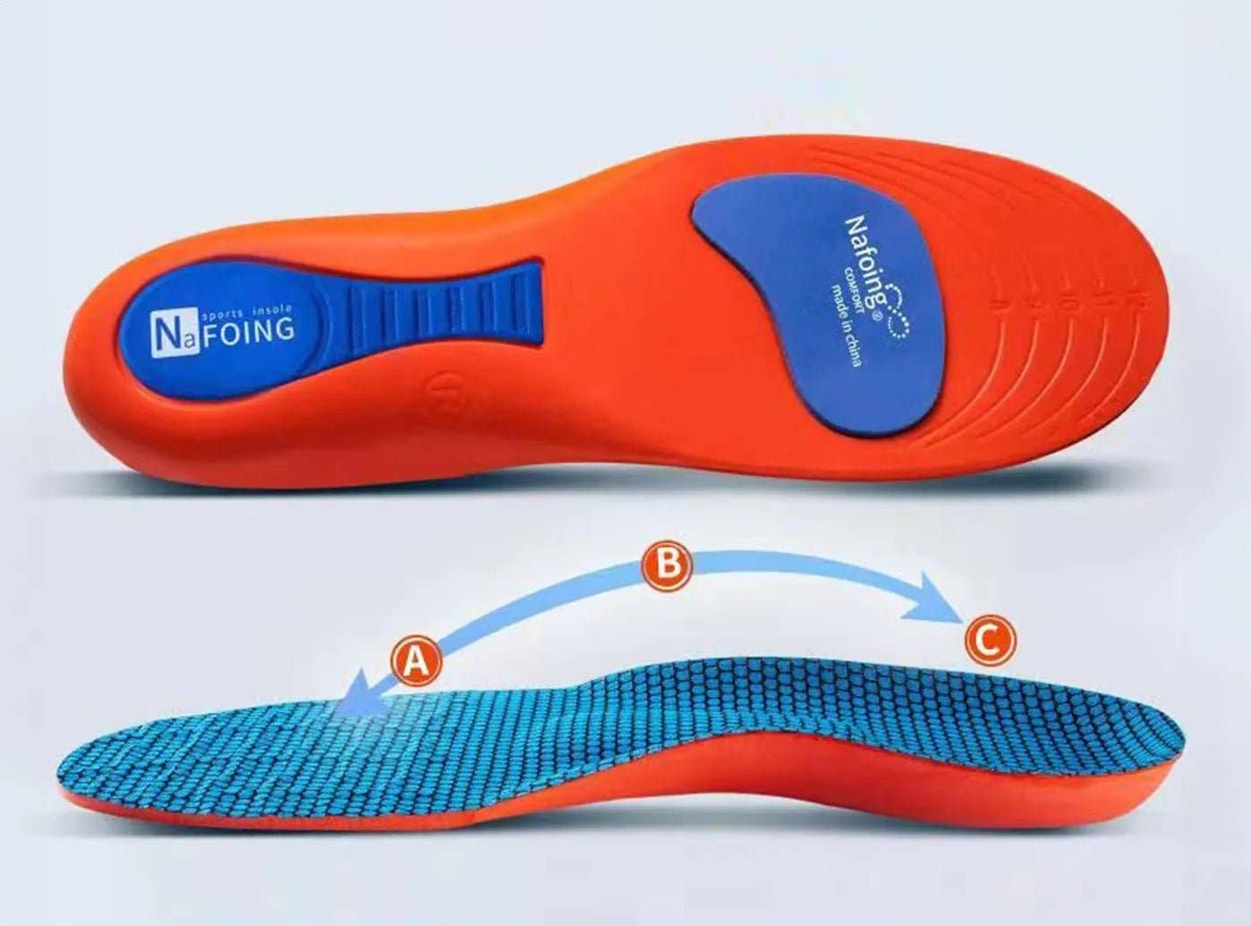 Red FitVille Sports Orthopedic Insoles for wholesale on Faire1