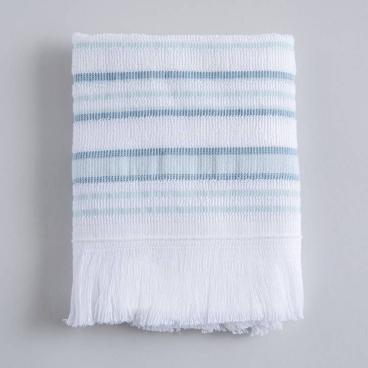 Handduk | Derin - Vit/Ljus aqua | Bambu & Bomull för wholesale av Pure Harmony