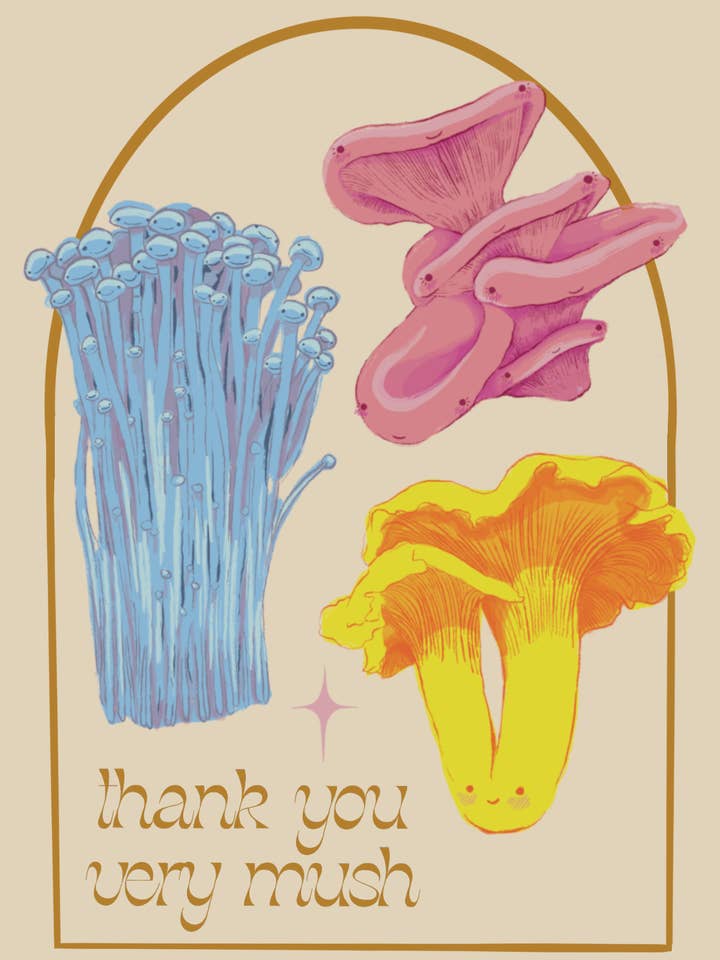 Thank You Very Mush Card for wholesale by fern (like the plant)