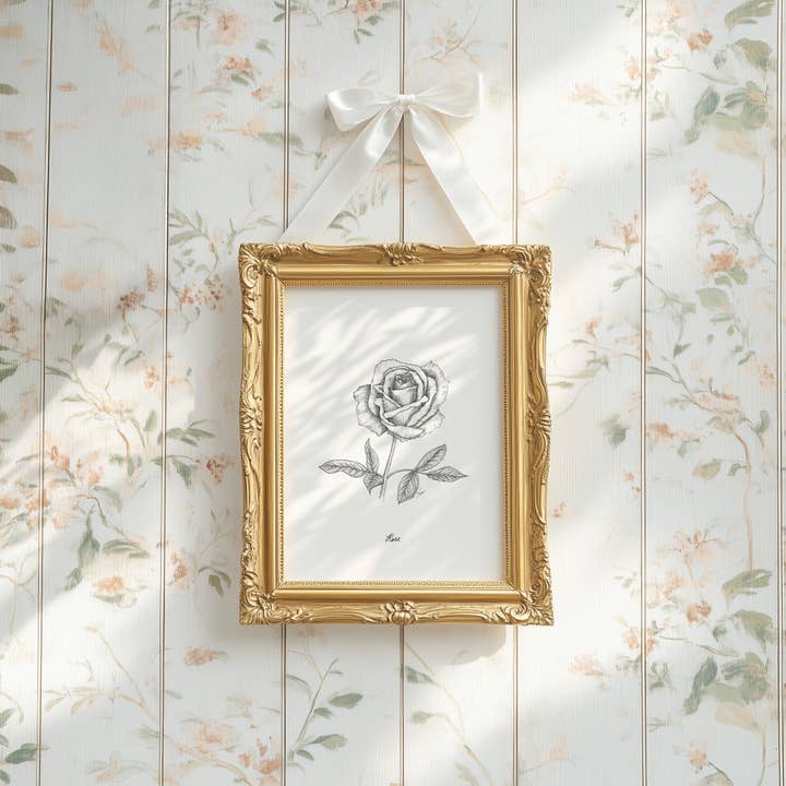 Rose Print (Oklahoma) for engroshandel hos Vanee.ink