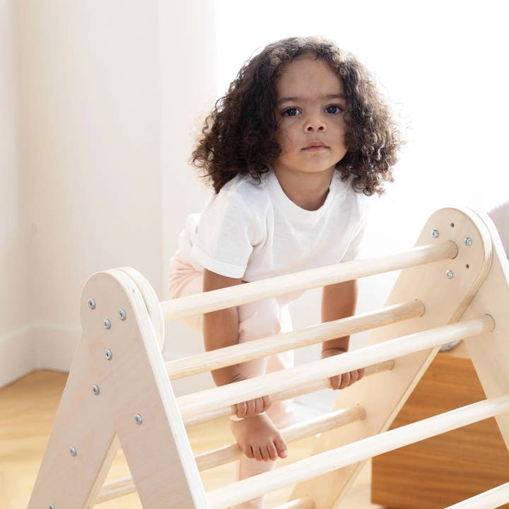Coco Village - Wholesale Wood Toy - Kids - Montessori 2-in-1 Triangle & Wall Climber