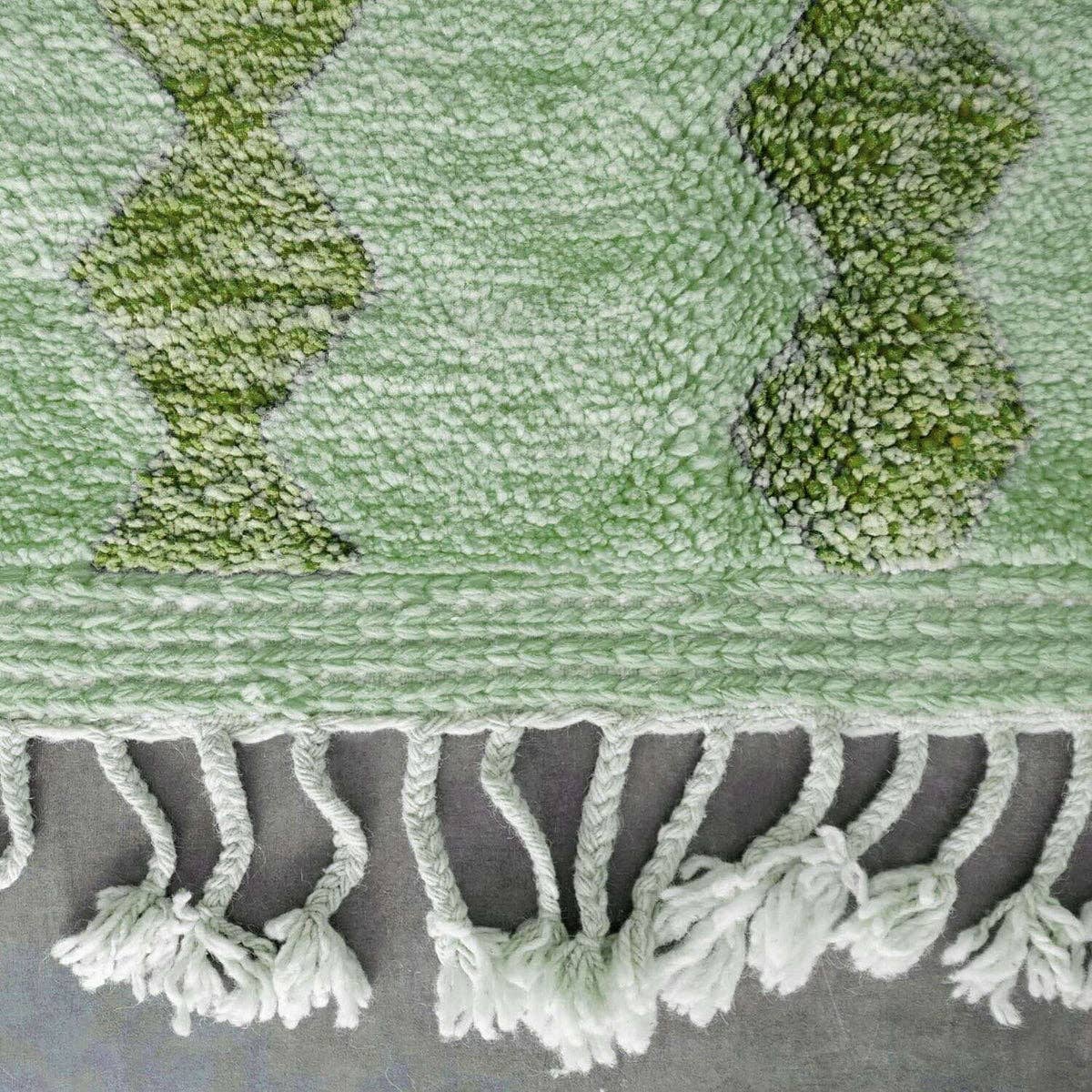 Moroccan Woven Treasures – wholesale Area rug – Handwoven Green Moroccan Rug, Berber Shag Rug, Area Rug3