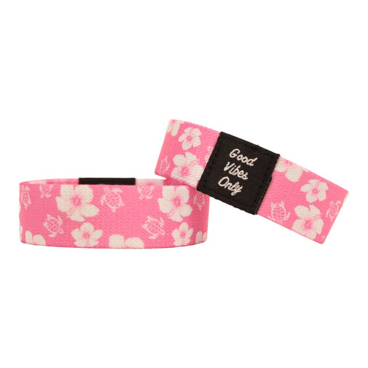 Hype Wristbands – wholesale Wristband – Good Vibes Only Floral Wristband