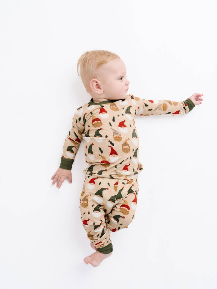 Little One Shop - Wholesale Sleepwear Set - Kids - Cozy Gnomes Bamboo Set3
