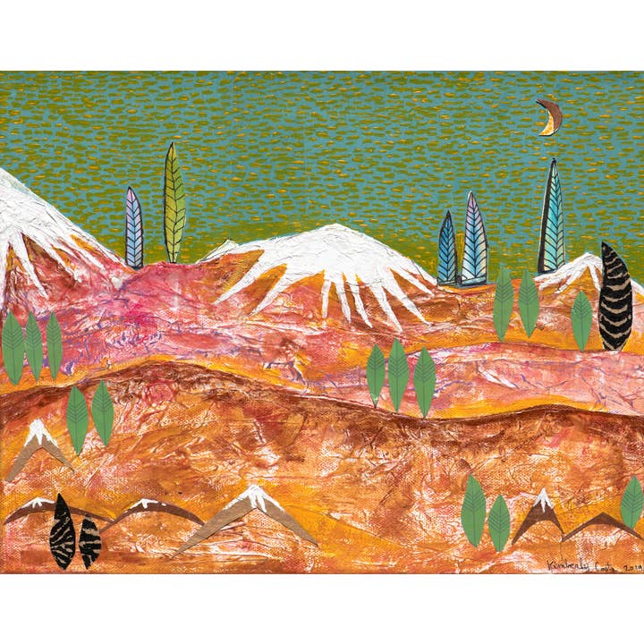 "Amber Moon" Original Painting for wholesale by Kimberly Costa-Stearns Artwork