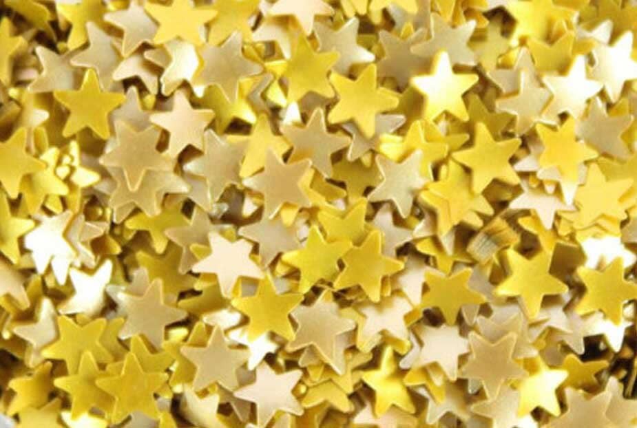 Schneekugelhaus – wholesale DIY-pysselkit – Glitterstjärnor guld för gör-det-själv glitter/snöglob1