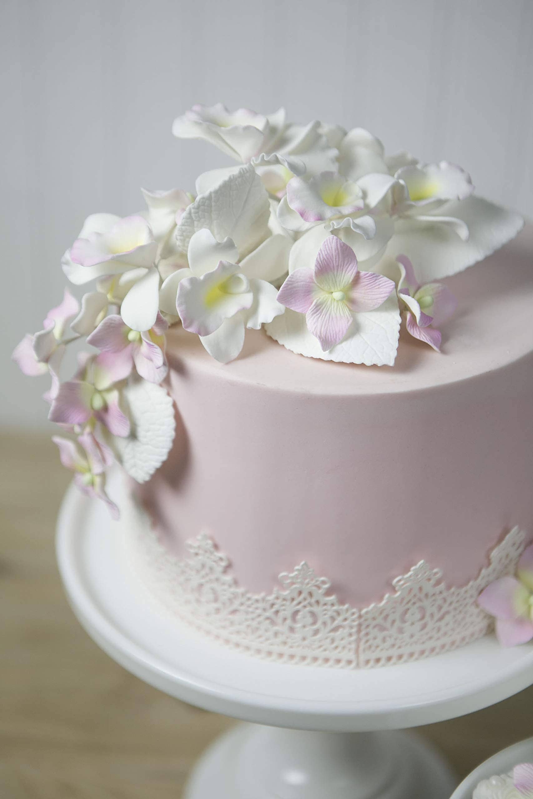 Global Sugar Art – wholesale Cake/cupcake topper – Orchid Sugar Cake Flowers, Pearly Orchids, by Global Sugar Art, Small, White, 6 Count7