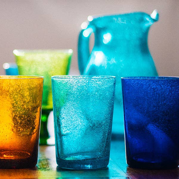 BRITISH COLOUR STANDARD – wholesale Drinking glass/cup – Jade Green Handmade Glass Tumbler
