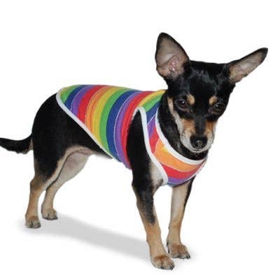 Dogo Pet - Wholesale Pet Shirt - Dog - Rainbow Tank1