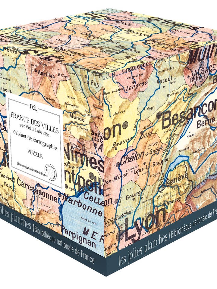 "France of Cities" Puzzle - 1000 pieces for wholesale by Les Jolies Planches