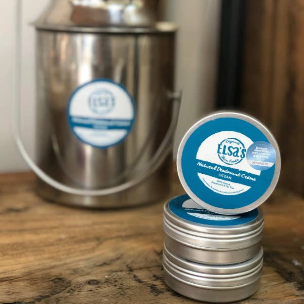 Natural Deodorant Cream Refill Canisters for wholesale by Elsa’s Organic Skinfoods