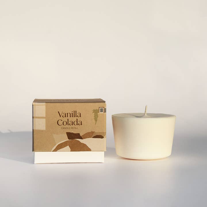 Arbor Made - Wholesale Jar/Filled Candle - Vanilla Colada Candle Refill1
