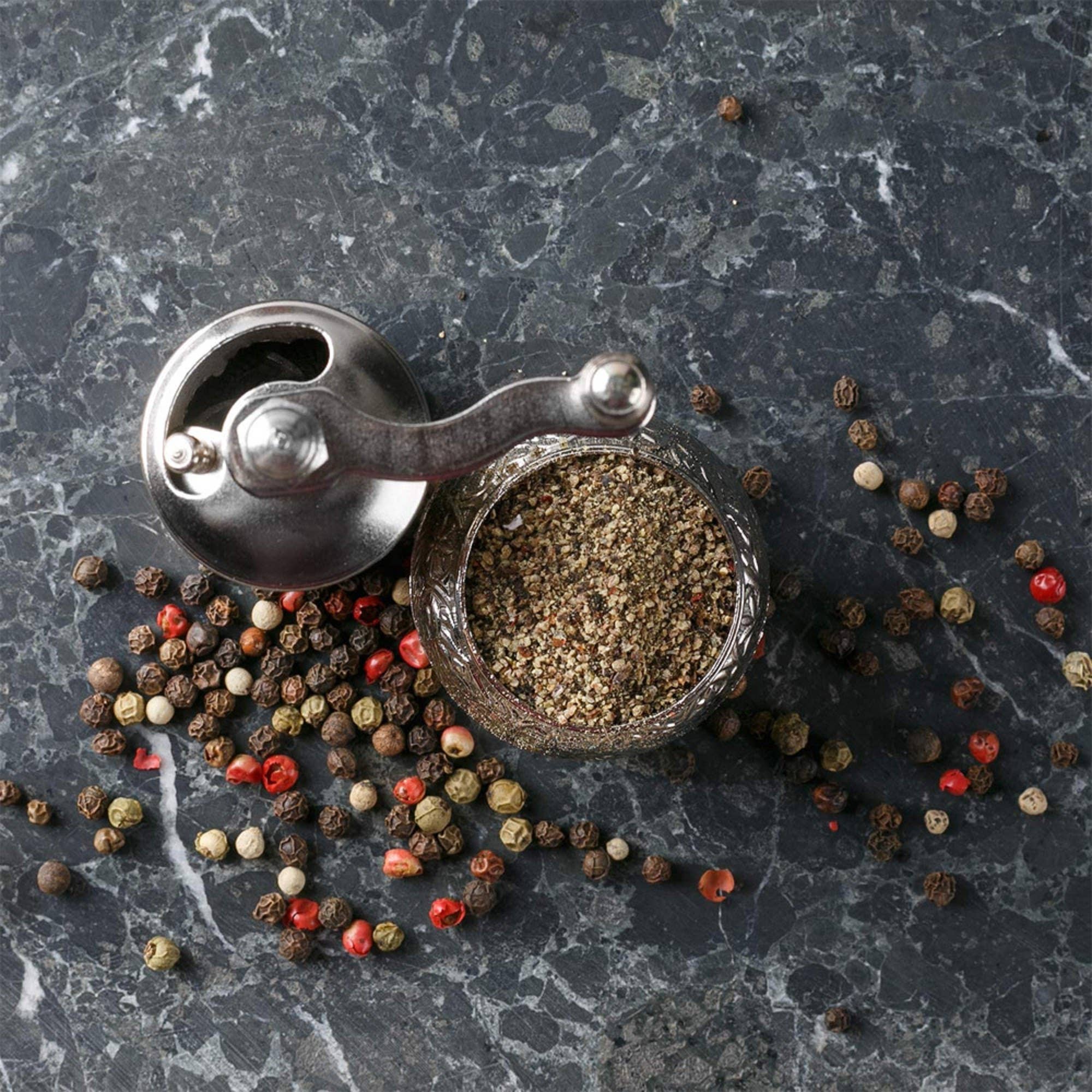 Hakan – wholesale Pepparkvarn – Hakan koppar svartpepparkvarn, påfyllbar kryddkvarn, 11 cm8