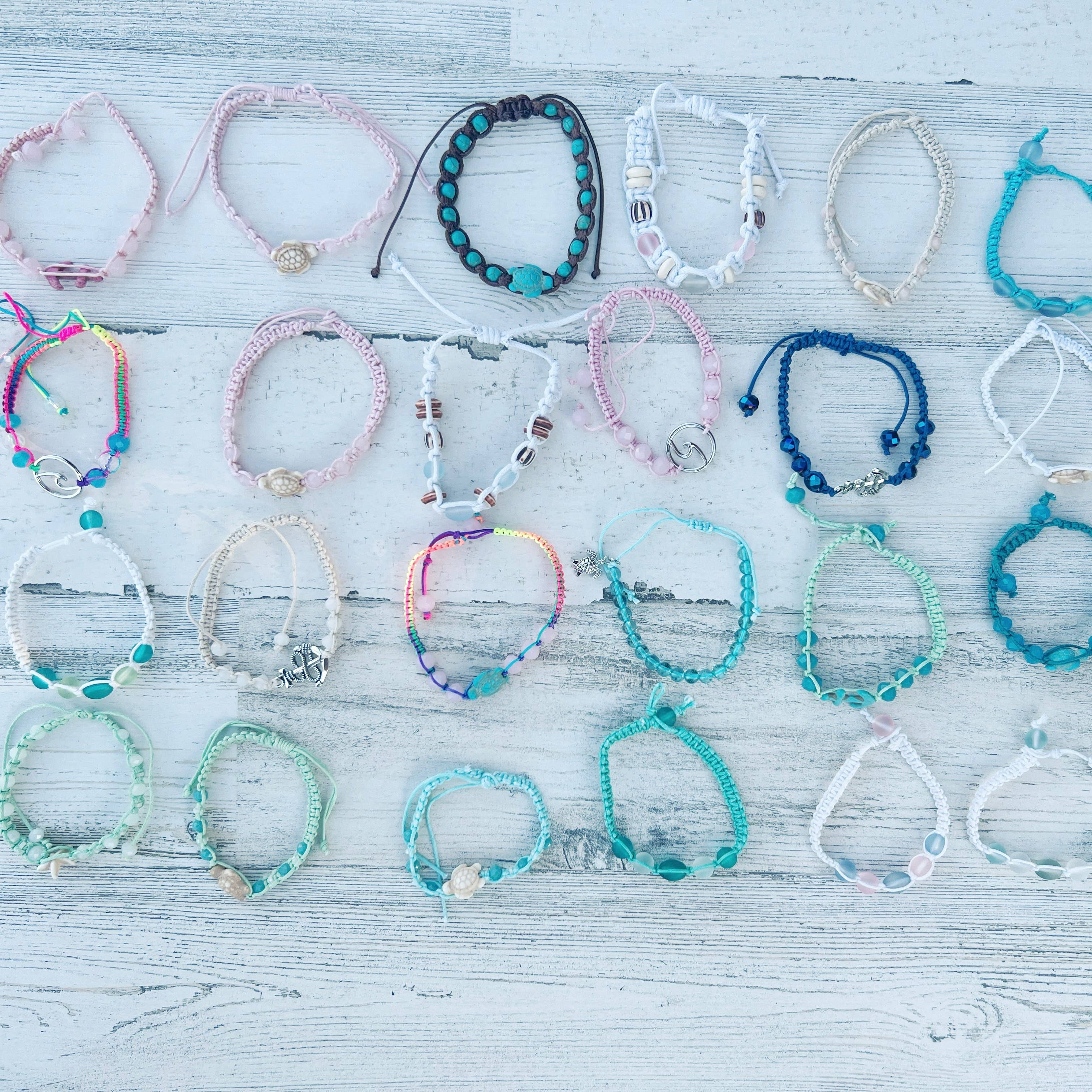 Gypsy Soul - Wholesale Beaded Bracelet - Sea Glass Bracelets With Display2