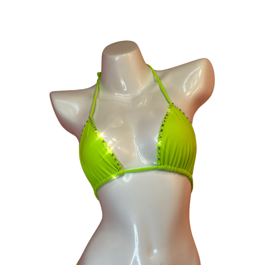 Candyland - Wholesale Swim Top - Women's - Crystal Teardrop Tri Top6