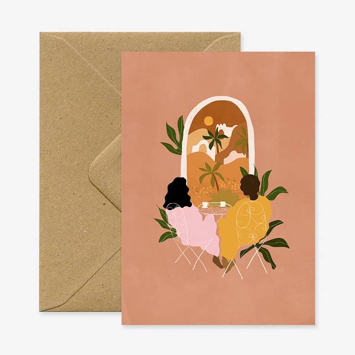 Morning Coffee Greeting Card for wholesale by Alja Horvat d.o.o.