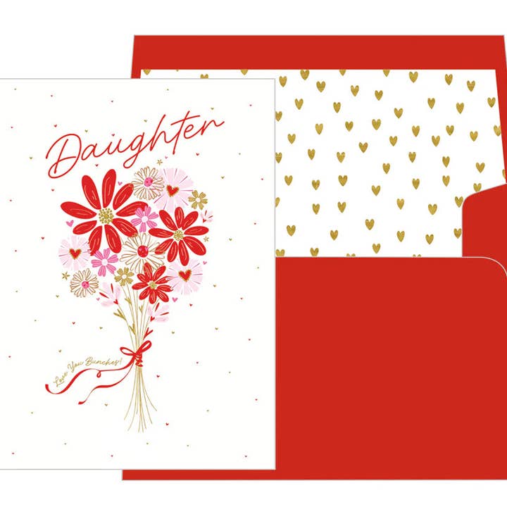 Tochter Blumenstrauß Valentinstagskarte für den Großhandel von NIQUEA.D