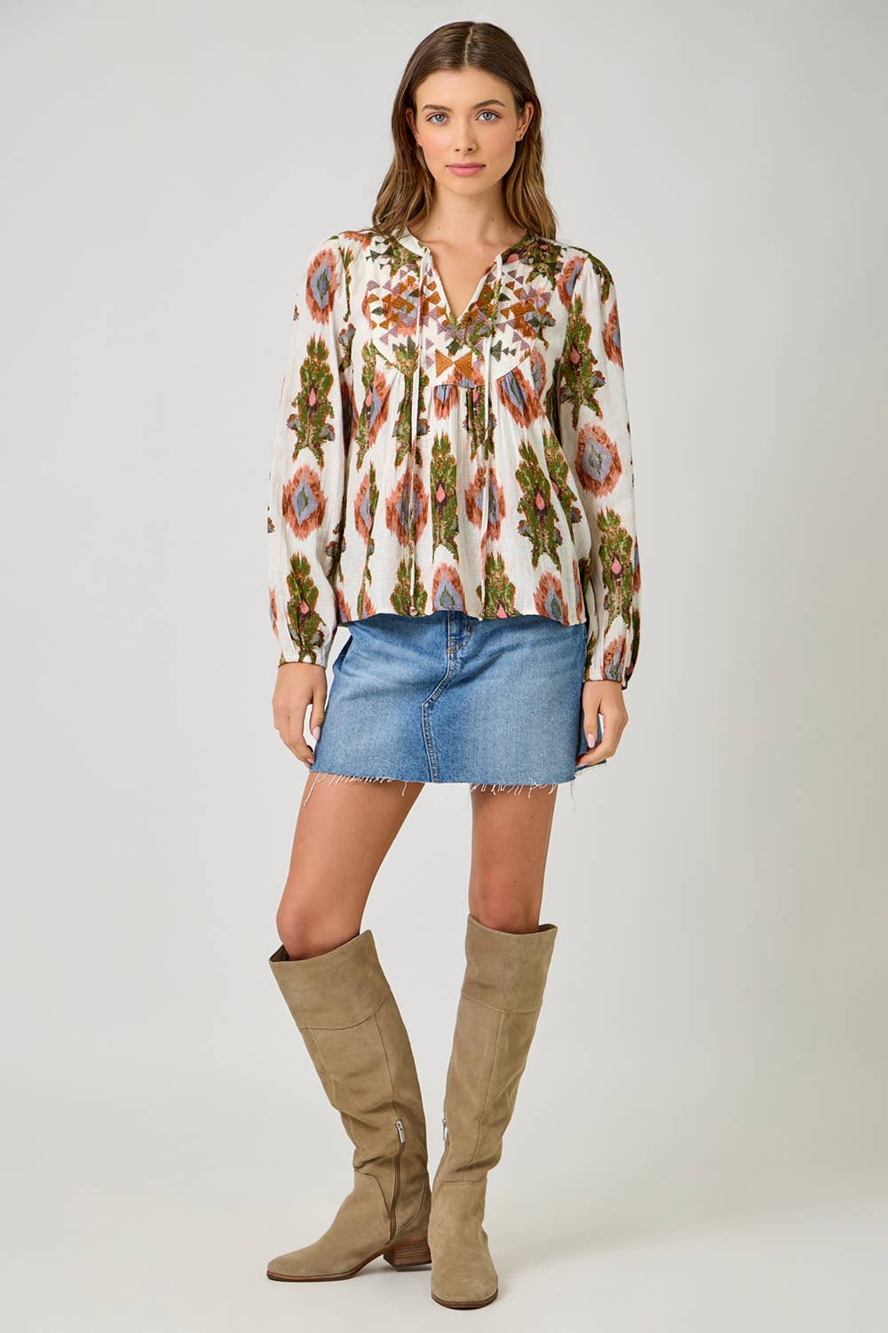 Mystree - Wholesale Blouse - Women's - 61311 Embroidery Yoke Peasant Top 15