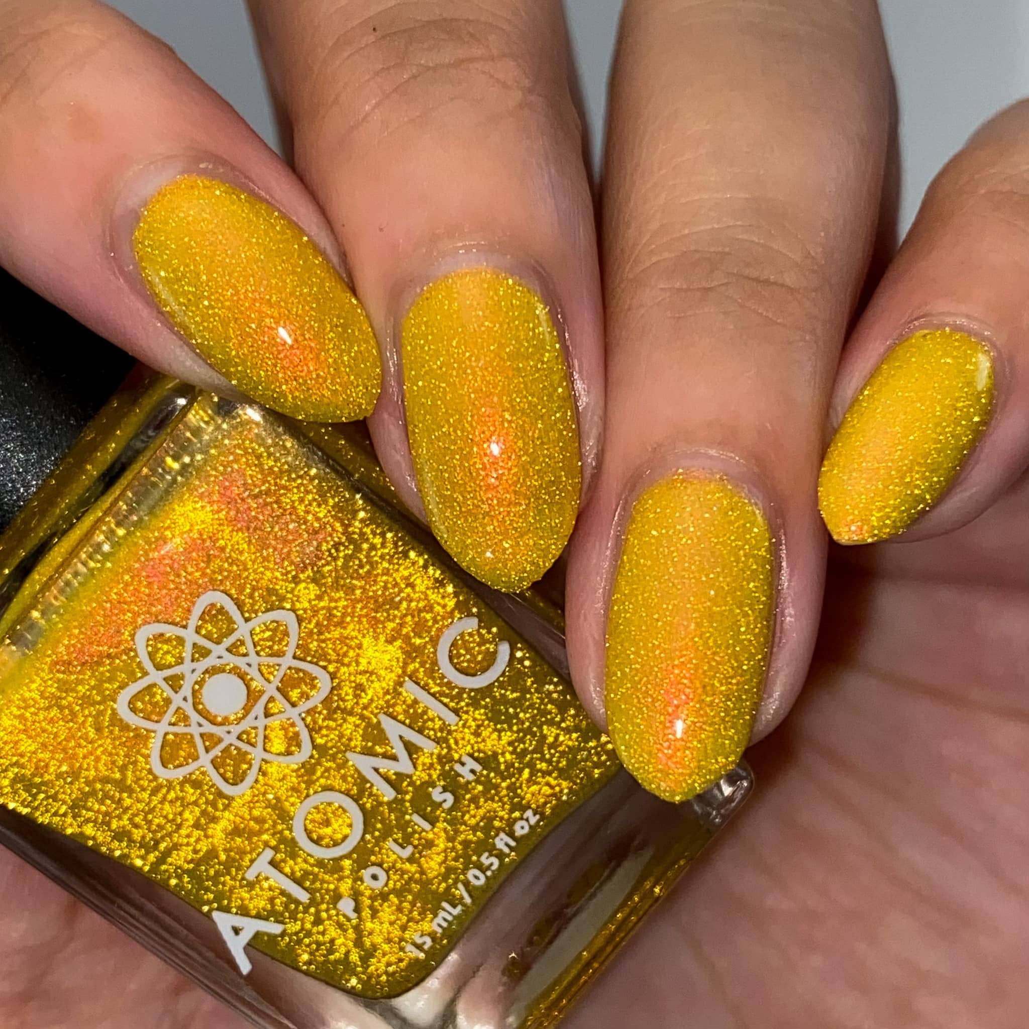 Atomic Polish - Wholesale Nail Polish - Ammonia Yellow Reflective Aurora Nail Polish1