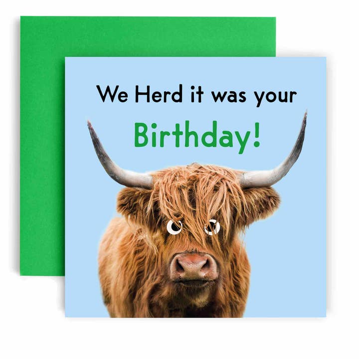 Herd it's your Birthday - Happy Birthday Card for wholesale by Huxters