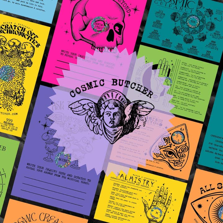 Scratch-Off Fortune Card Sampler Pack (100 Count) for wholesale by Cosmic Butcher