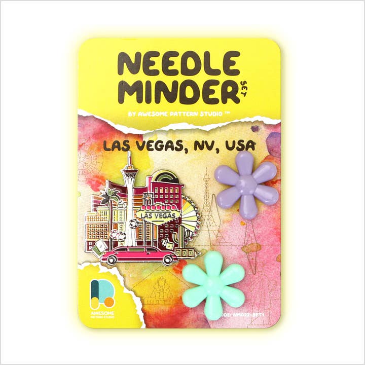 Las Vegas - Magnetisches Nadelhalter-Set #1 für den Großhandel von Awesome Pattern Studio