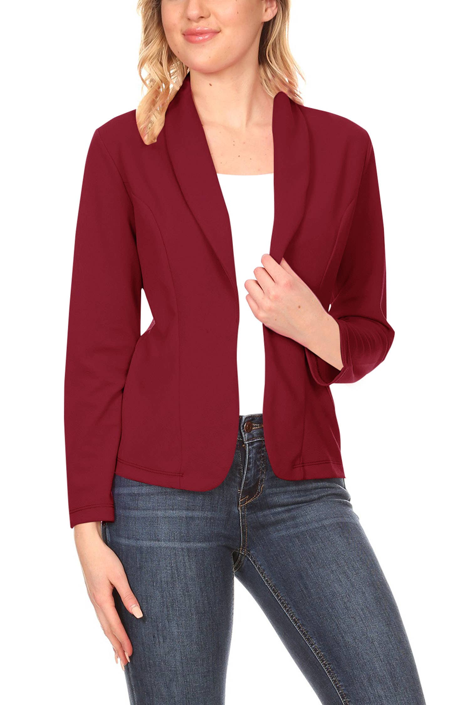 MOA COLLECTION - Vente Blazer – femme - Blazer décontracté à manches longues pour femmes6